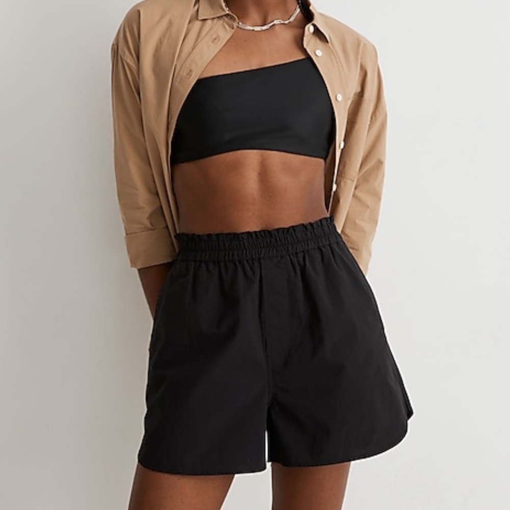 Madewell pull on shorts black size small